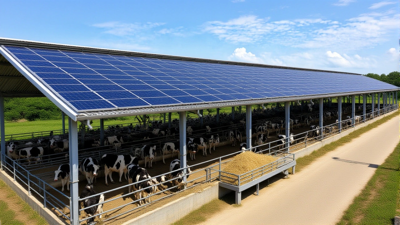 China Dairy Farms: Solar Panels Cut Barn Temps by 2.3°C
