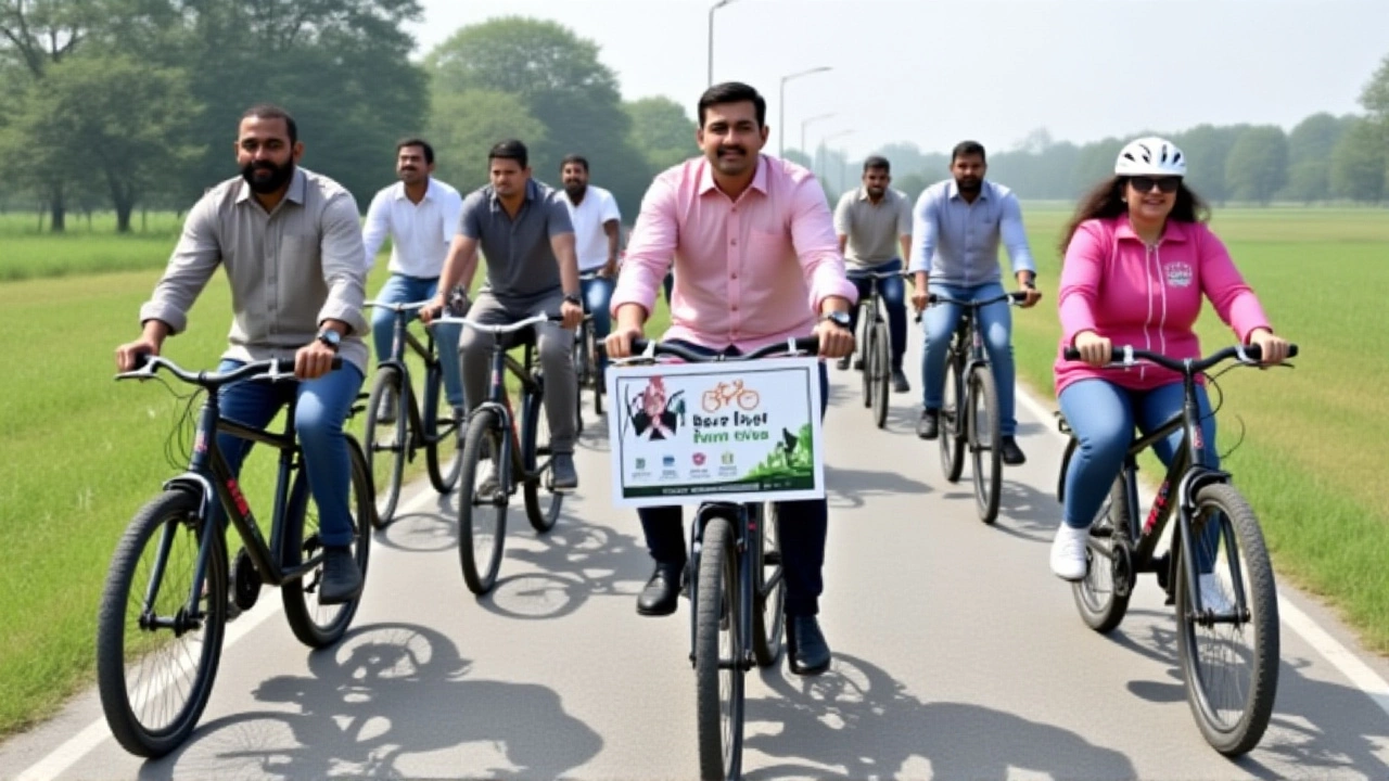 ICAR-ISRI Launches 'Save Fuel, Save Nation' Cycling Campaign in Lucknow