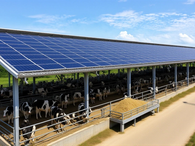 China Dairy Farms: Solar Panels Cut Barn Temps by 2.3°C